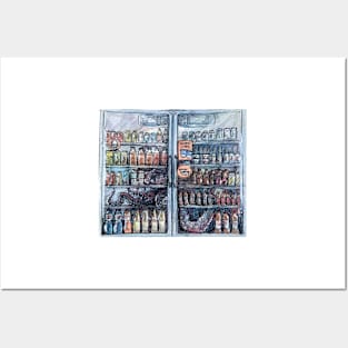 Watercolor Fridge Posters and Art